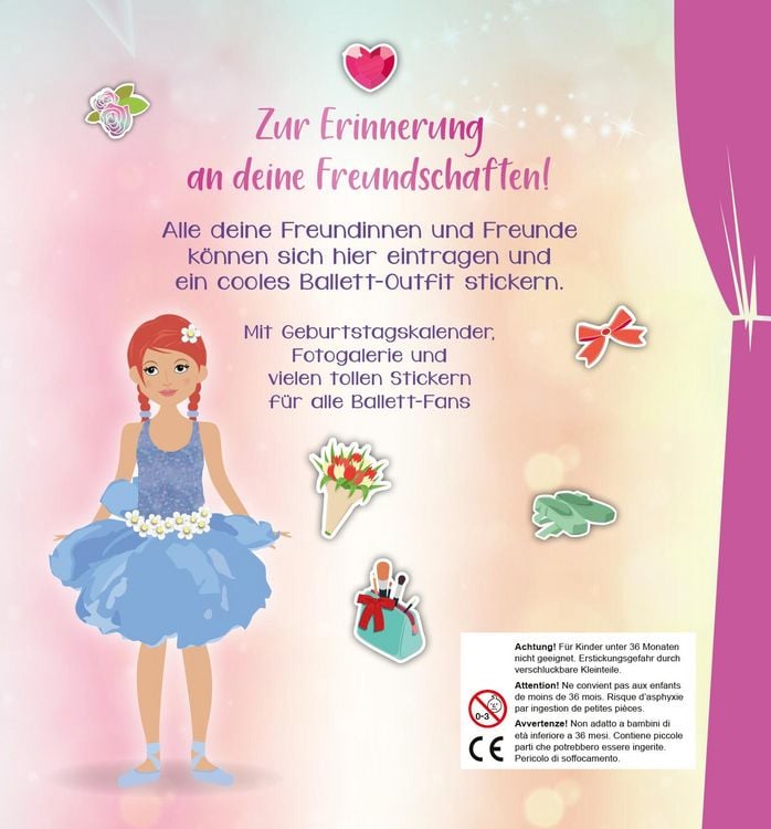 Produktbild: Sticker-Anziehpuppen &ndash; Mein Freundebuch (Ballerina)