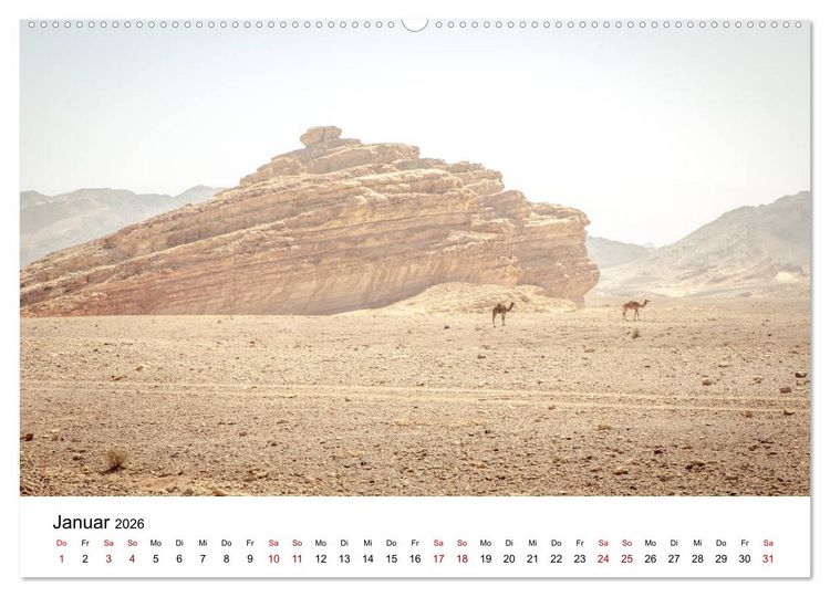 Produktbild: Reiseland Jordanien (Wandkalender 2026 DIN A2 quer), CALVENDO Monatskalender
