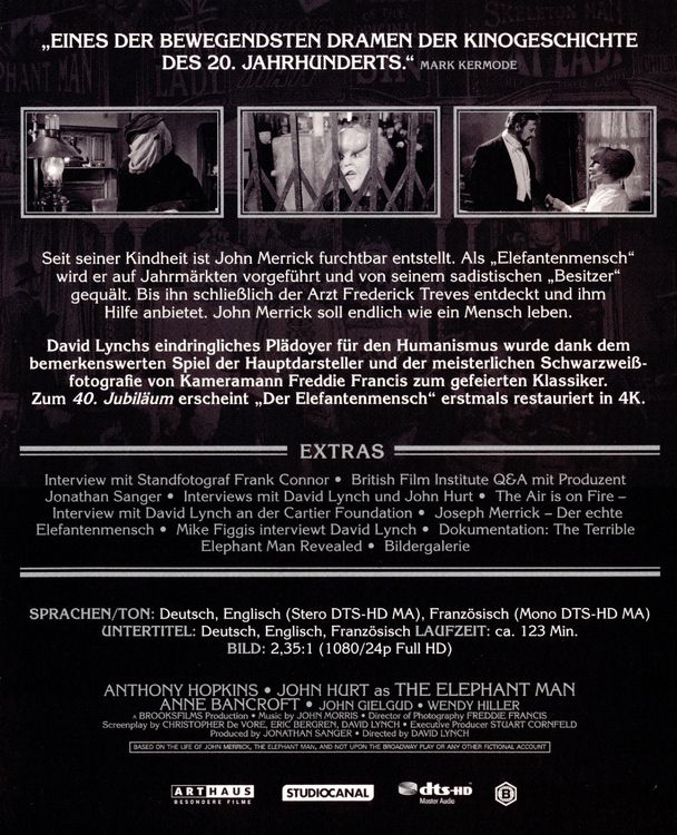 Produktbild: Der Elefantenmensch - Collector's Edition [2 BRs]