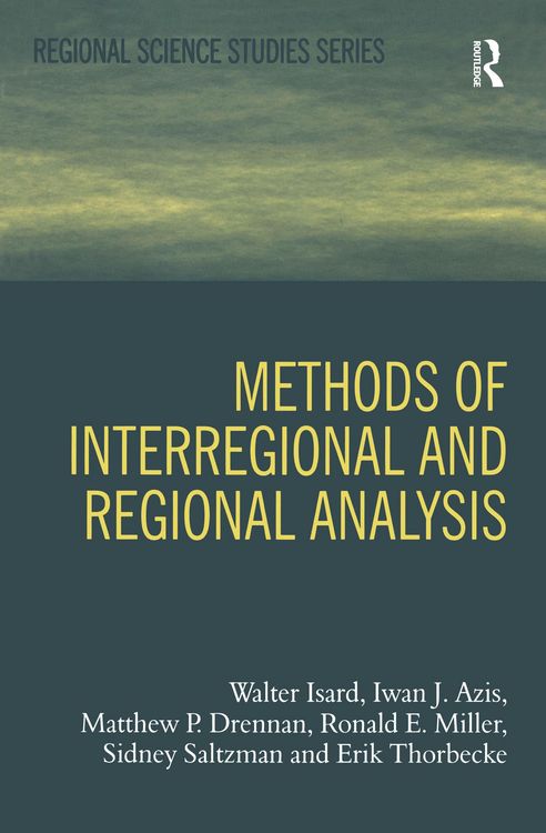 Produktbild: Methods of Interregional and Regional Analysis
