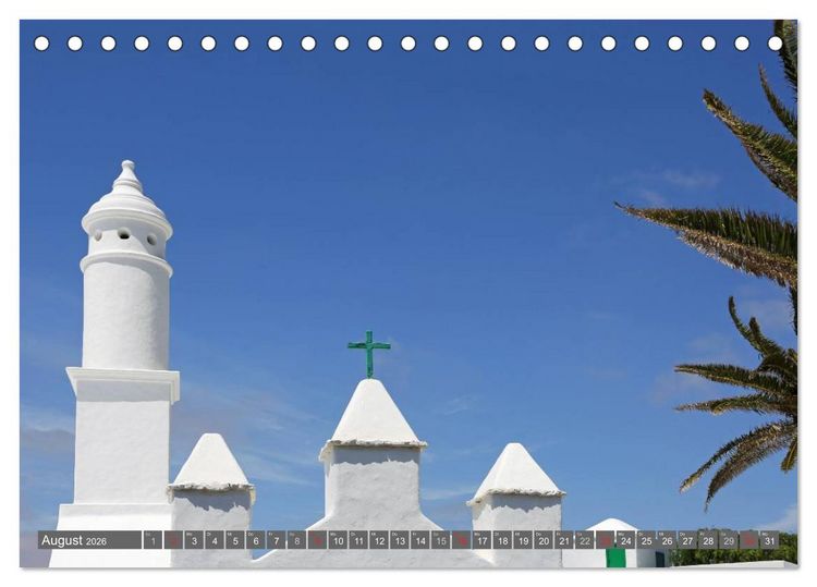 Produktbild: Urlaub auf Lanzarote (Tischkalender 2026 DIN A5 quer), CALVENDO Monatskalender