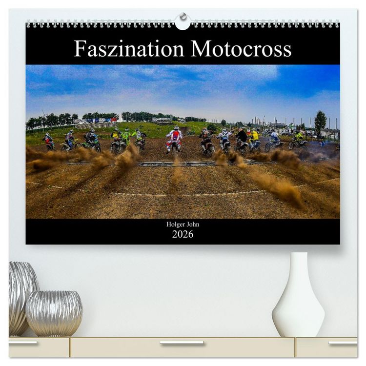 Produktbild: Blickpunkte Motocross (hochwertiger Premium Wandkalender 2026 DIN A2 quer), Kunstdruck in Hochglanz