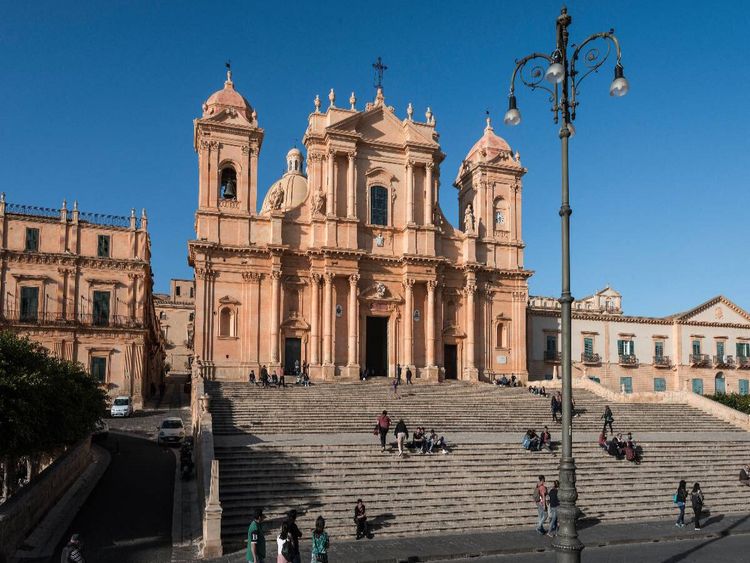 Produktbild: CALVENDO Puzzle Barocke Kathedrale San Nicolo?, Noto | 1000 Teile Lege-Gr&ouml;&szlig;e 64x48cm Foto-Puzzle f&uuml;r gl&uuml;ckliche Stunden