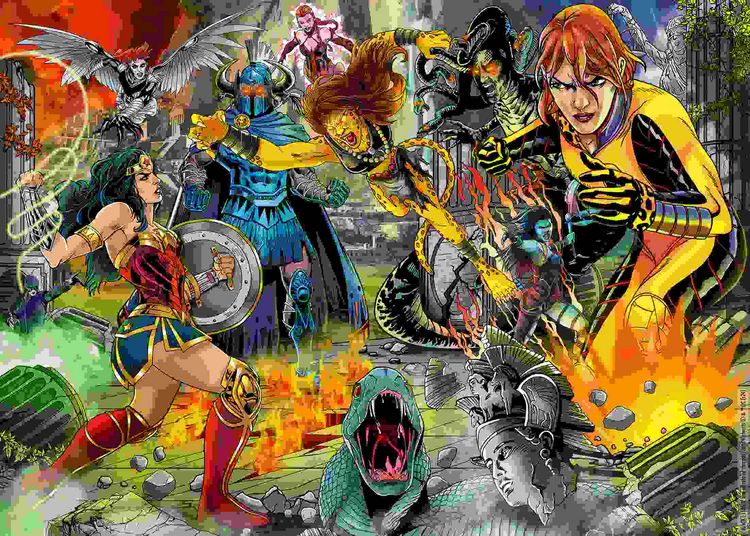 Produktbild: Erwachsenenpuzzle 1000 Teile - DC Super Hero Girls - Wonder Woman