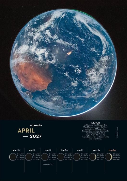 Produktbild: KOSMOS Himmelsjahr Wochen-Kulturkalender 2027 - Der Wandkalender f&uuml;r jede Woche