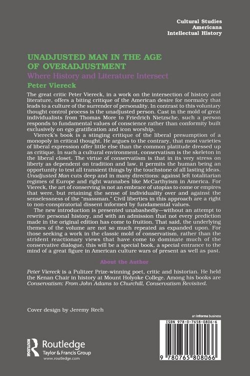 Produktbild: Unadjusted Man in the Age of Overadjustment