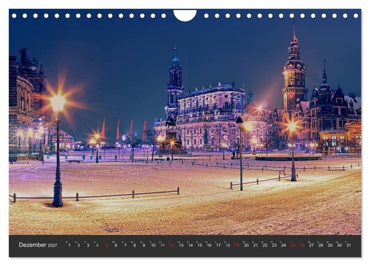 Produktbild: Barockstadt Dresden (Wandkalender 2027 DIN A4 quer), CALVENDO Monatskalender