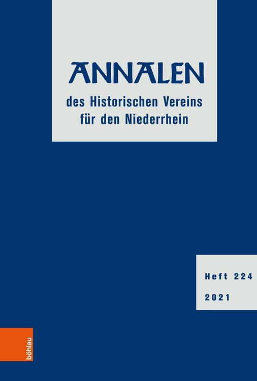 Produktbild: Annalen des Historischen Vereins f&uuml;r den Niederrhein 224 (2021)