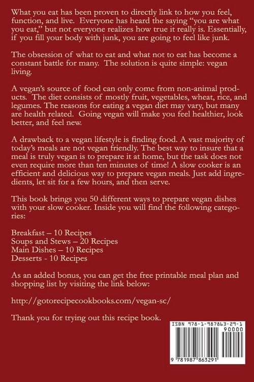 Produktbild: 50 Vegan Slow Cooker Recipes