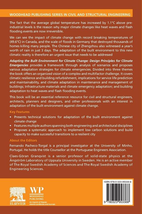 Produktbild: Adapting the Built Environment for Climate Change