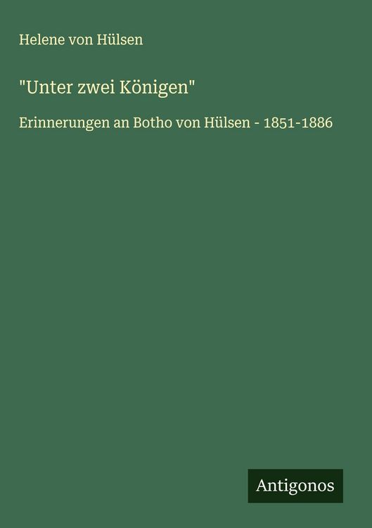 Produktbild: "Unter zwei K&ouml;nigen"