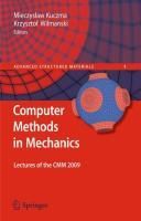 Produktbild: Computer Methods in Mechanics