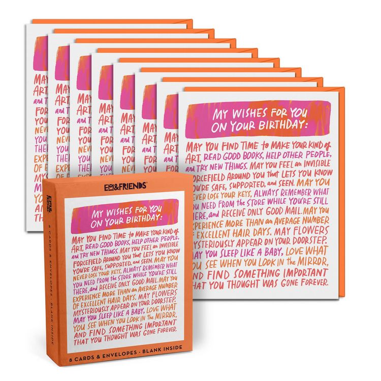 Produktbild: My Wishes for You Birthday Cards Boxed-Set