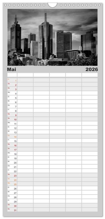Produktbild: Familienplaner 2026 - AUSTRALIEN Impressionen von Sydney bis Adelaide mit 5 Spalten (Wandkalender, 21 x 45 cm) CALVENDO