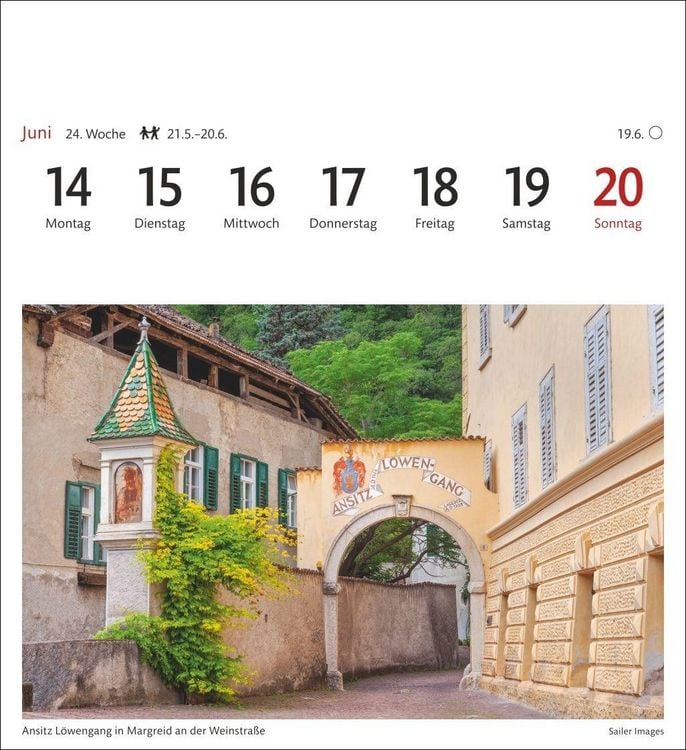 Produktbild: S&uuml;dtirol Sehnsuchtskalender 2027 - Wochenkalender mit 53 Postkarten