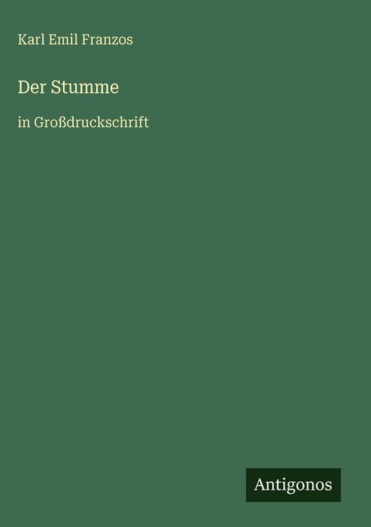 Produktbild: Der Stumme