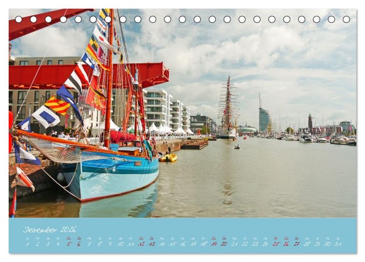 Produktbild: SAIL Bremerhaven. Segelspektakel zum Wegtr&auml;umen (Tischkalender 2026 DIN A5 quer), CALVENDO Monatskalender