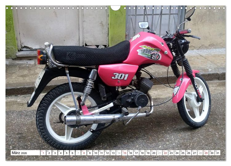 Produktbild: MZ - Ein Motorrad aus der DDR in Kuba (Wandkalender 2026 DIN A3 quer), CALVENDO Monatskalender