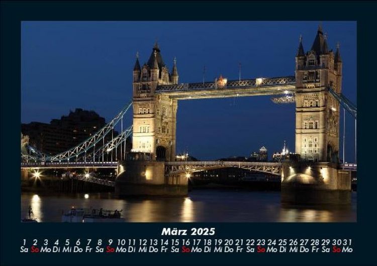 Produktbild: London 2025 Fotokalender DIN A5