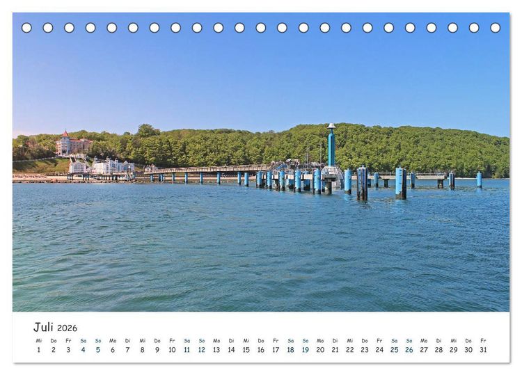 Produktbild: S&uuml;dost R&uuml;gen 2026 (Tischkalender 2026 DIN A5 quer), CALVENDO Monatskalender