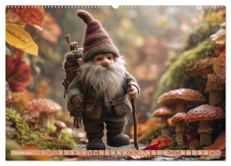 Produktbild: Wichtelgl&uuml;ck zwischen Wald und Wiese (Wandkalender 2027 DIN A2 quer), CALVENDO Monatskalender