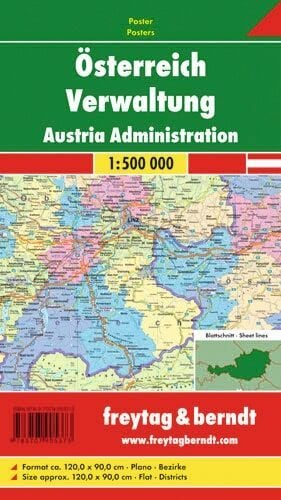 Produktbild: Freytag & berndt Poster &Ouml;sterreich Verwaltung 1:500.000