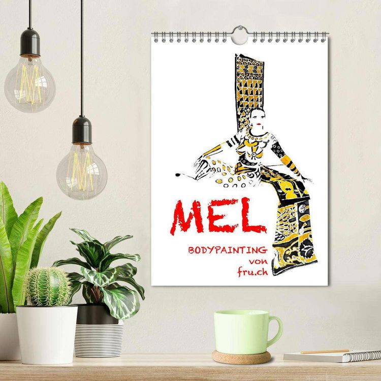 Produktbild: MEL Bodypainting von fru.ch (Wandkalender 2026 DIN A4 hoch), CALVENDO Monatskalender