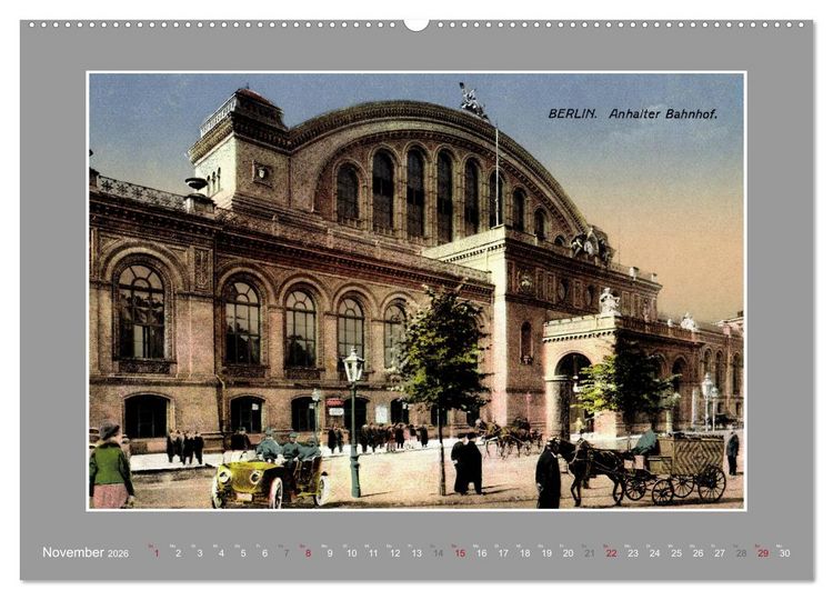 Produktbild: Historische Bahnh&ouml;fe (Wandkalender 2026 DIN A2 quer), CALVENDO Monatskalender