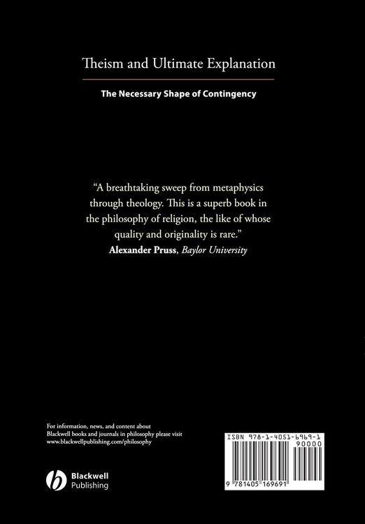 Produktbild: Theism and Ultimate Explanation