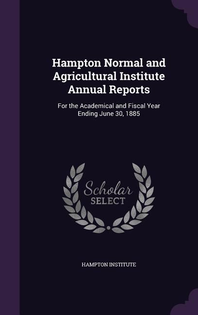 Produktbild: Hampton Normal and Agricultural Institute Annual Reports