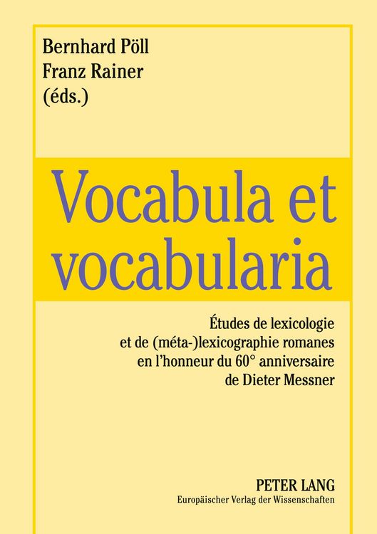 Produktbild: Vocabula et vocabularia