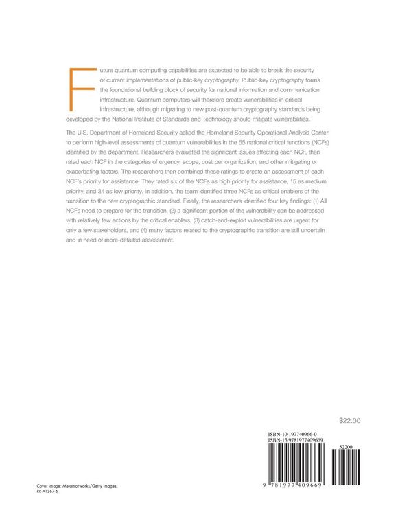 Produktbild: Preparing for Post-Quantum Critical Infrastructure