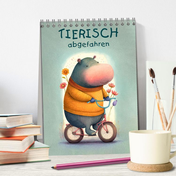 Produktbild: Tierisch abgefahren (Tischkalender 2026 DIN A5 hoch), CALVENDO Monatskalender