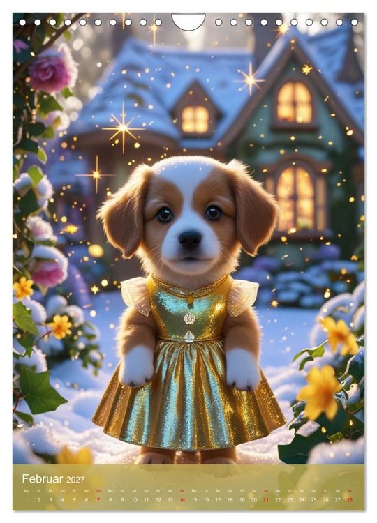 Produktbild: Puppy Tales - M&auml;rchen auf vier Pfoten (Wandkalender 2027 DIN A4 hoch), CALVENDO Monatskalender
