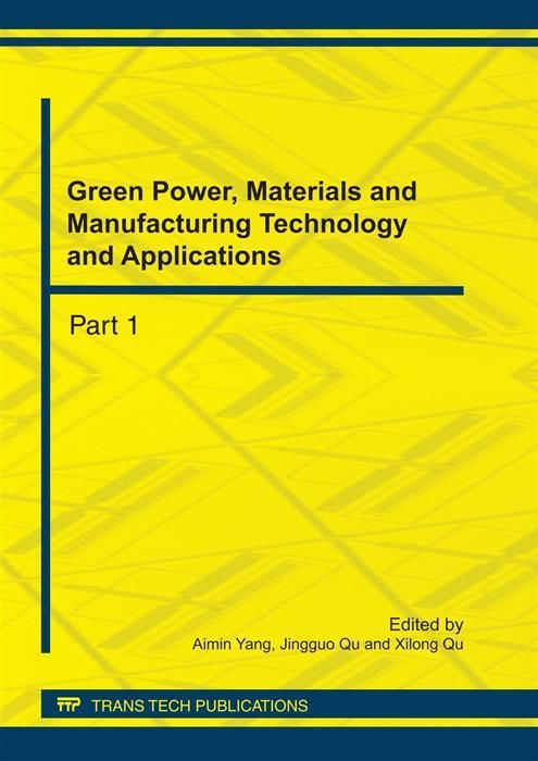 Produktbild: Green Power, Materials and Manufacturing Technology and Applications
