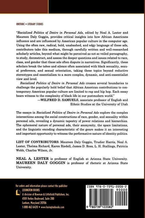 Produktbild: Racialized Politics of Desire in Personal Ads