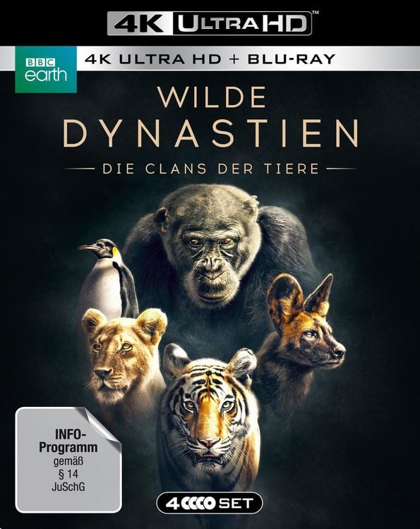 Produktbild: WILDE DYNASTIEN - Die Clans der Tiere (4K Ultra HD) (2 BR4K) (+2 BRs)