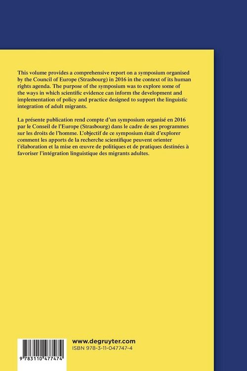 Produktbild: The Linguistic Integration of Adult Migrants / L&rsquo;int&eacute;gration linguistique des migrants adultes