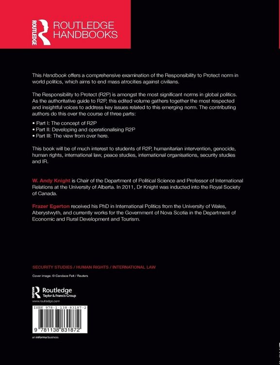 Produktbild: The Routledge Handbook of the Responsibility to Protect