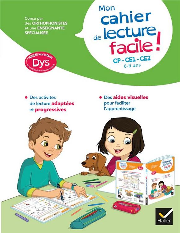 Produktbild: Mon cahier de lecture facile ! : CP, CE1, CE2, 6-9 ans