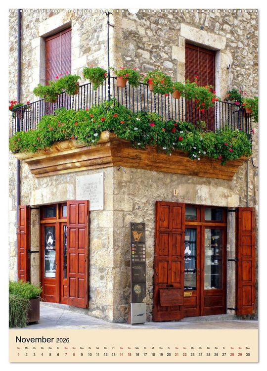 Produktbild: Besal&uacute; - Mittelalter im Hinterland der Costa Brava (hochwertiger Premium Wandkalender 2026 DIN A2 hoch), Kunstdruck in Hochglanz