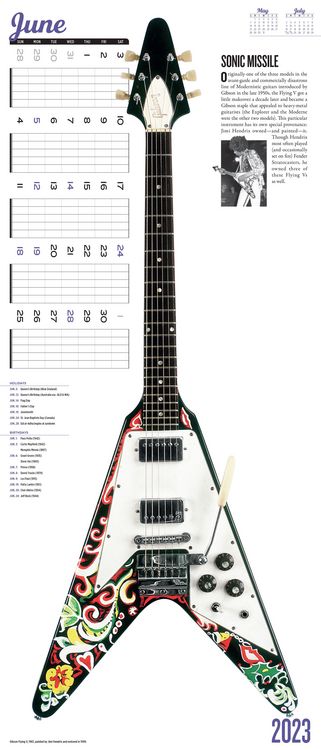 Produktbild: Guitars Wall Cal 2023