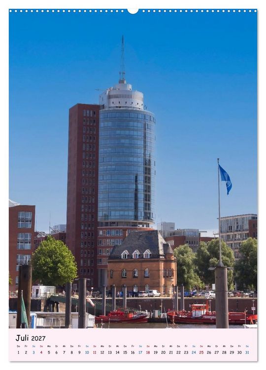 Produktbild: Hamburg &ndash; Wo eine Weltstadt auf Wasser trifft (hochwertiger Premium Wandkalender 2027 DIN A2 hoch), Kunstdruck in Hochglanz