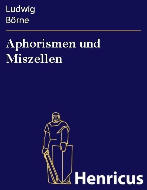 Produktbild: Aphorismen und Miszellen