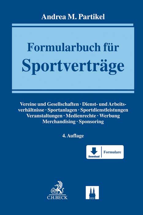 Produktbild: Formularbuch f&uuml;r Sportvertr&auml;ge