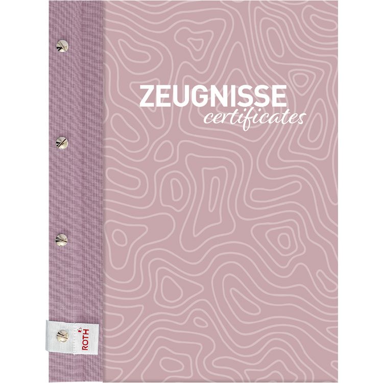Produktbild: Zeugnismappen Pattern mit Buchschrauben, Dusty Rose