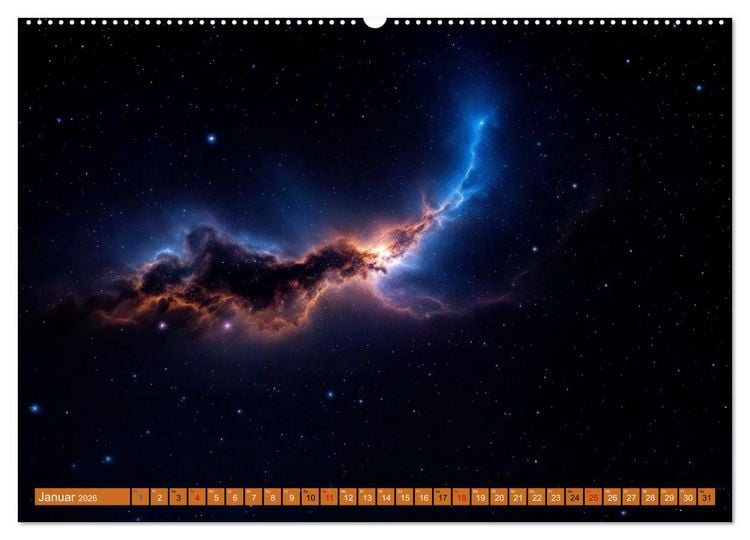 Produktbild: Gammablitze im Universum (Wandkalender 2026 DIN A2 quer), CALVENDO Monatskalender