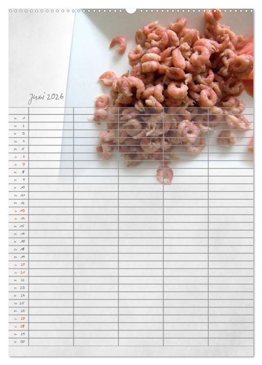 Produktbild: Familienplaner f&uuml;r die K&uuml;che. (hochwertiger Premium Wandkalender 2026 DIN A2 hoch), Kunstdruck in Hochglanz