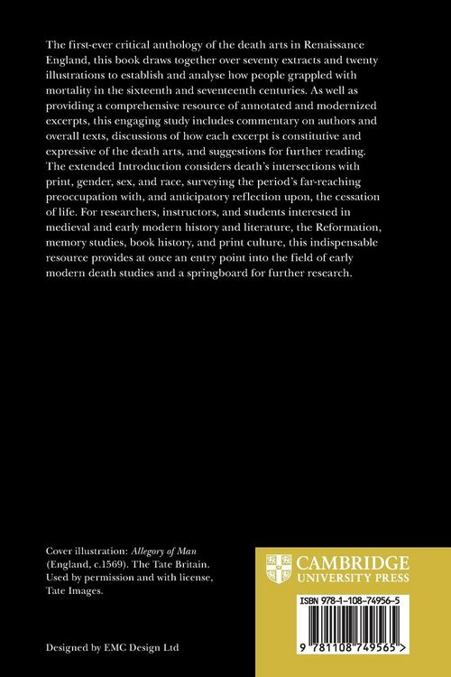 Produktbild: The Death Arts in Renaissance England