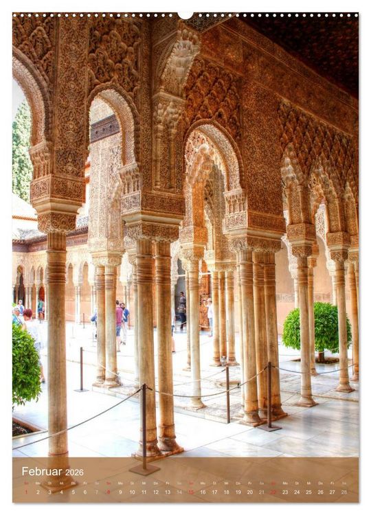 Produktbild: Die Alhambra (hochwertiger Premium Wandkalender 2026 DIN A2 hoch), Kunstdruck in Hochglanz